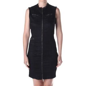 G-Star Raw Lynn Avity Slim Front Zip Denim Dress Sz XS